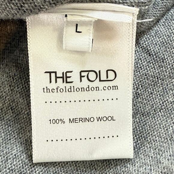 The Fold Allerton Dress Size L 100% Merino Wool Sophisticated Designer Essential - Picture 8 of 16